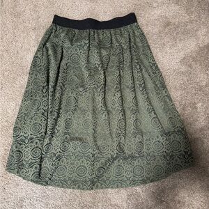 Elegant Green Lace Skirt